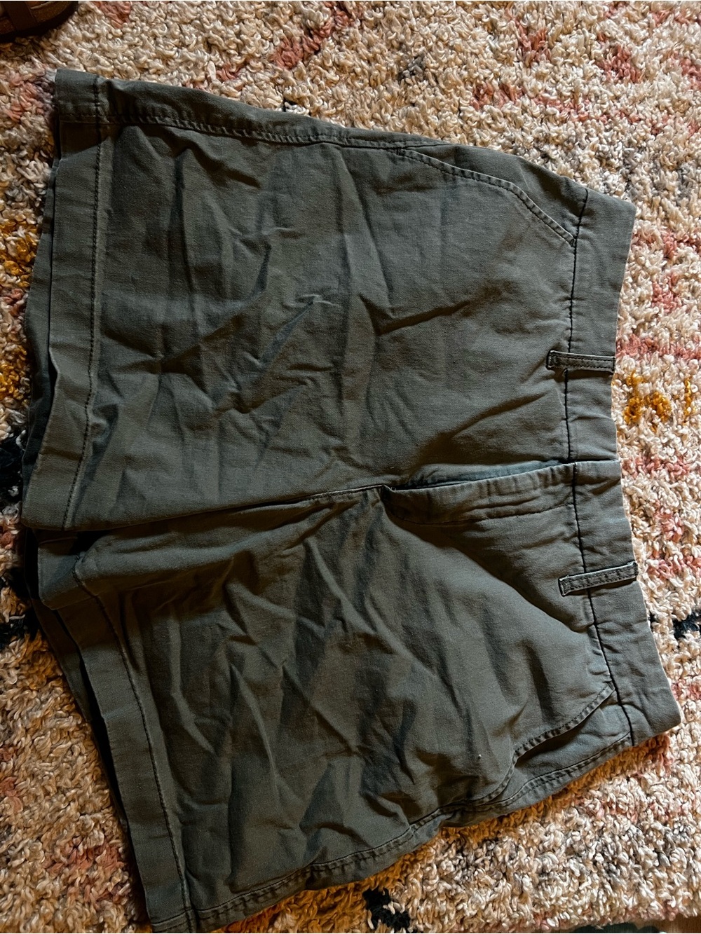 Anne Klein Olive Green Casual Shorts